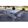 OEM ΣΕΤ ΤΡΑΠΕΖΙ ΚΗΠΟΥ ΜΕ 2 ΠΑΓΚΑΚΙΑ